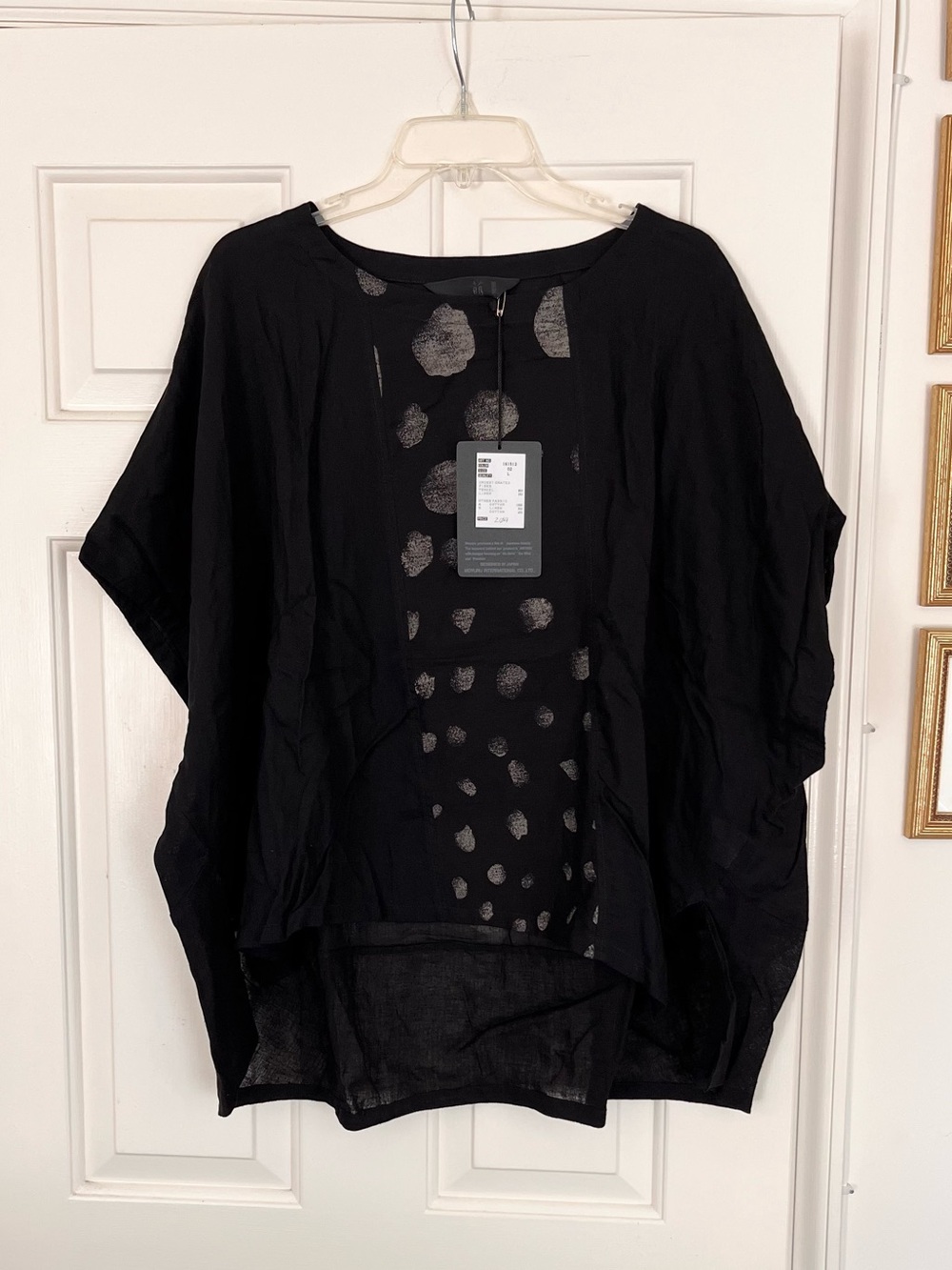 Moyuru International Short Sleeve Tunic Top Size L